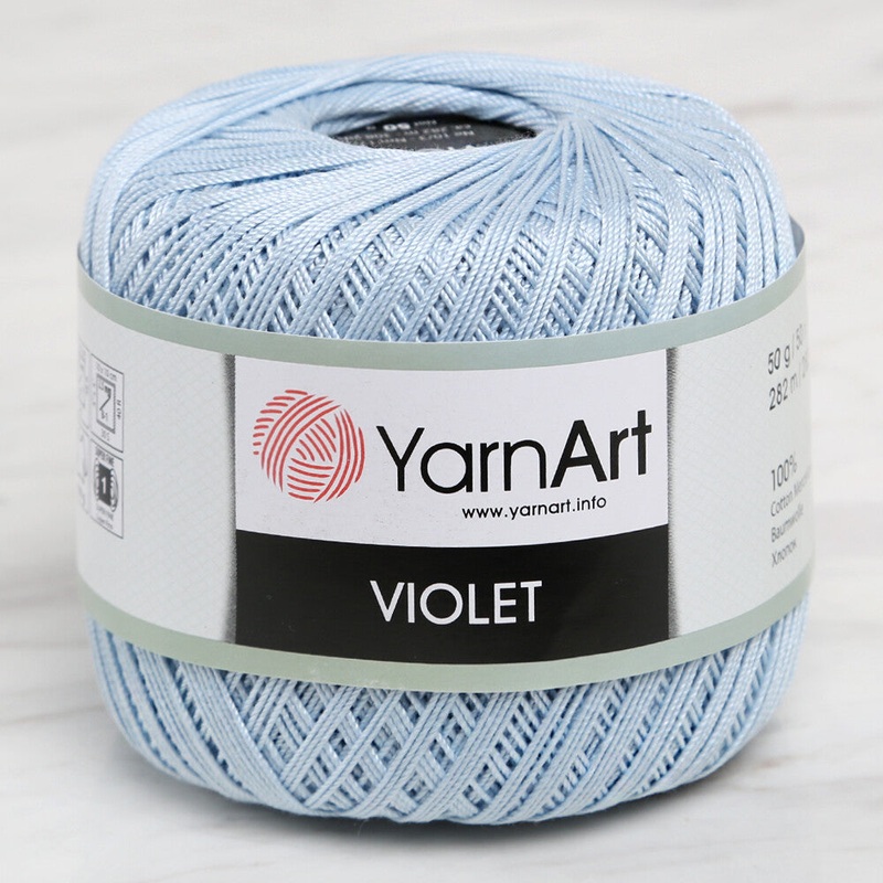 YarnArt Violet Yarn, Light Blue – 4917