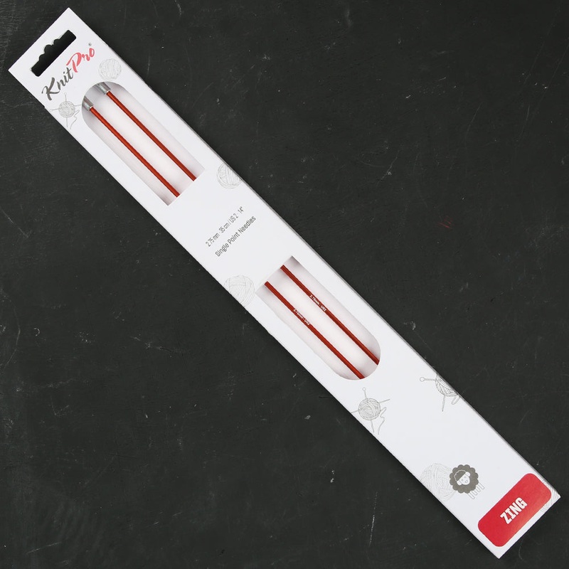 KnitPro Zing 2.75 Mm 35 Cm Metal Knitting Needle, Orange – 47294