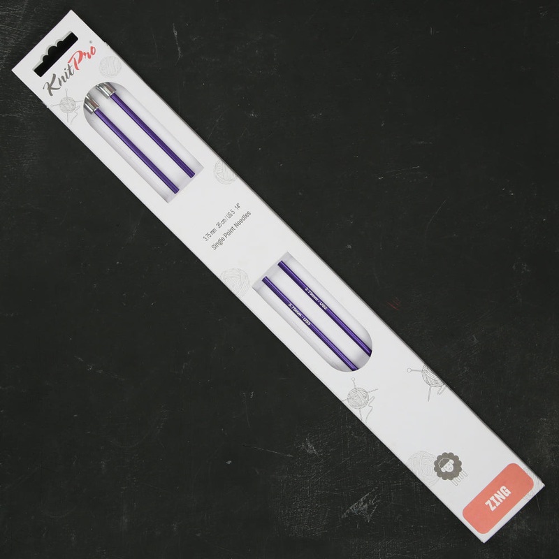 KnitPro Zing 3.75 Mm 35 Cm Metal Knitting Needle, Purple – 47298