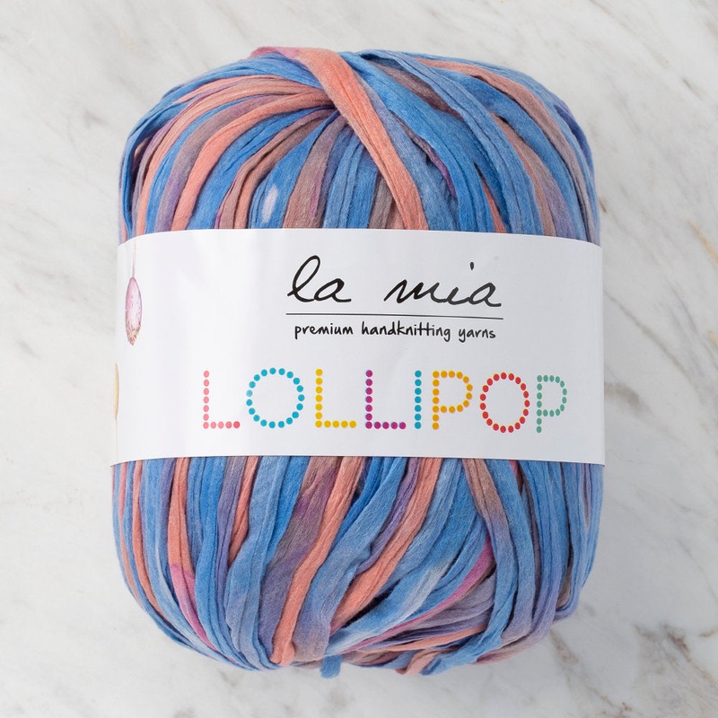 La Mia Lollipop Variegated Tape Yarn – LL001