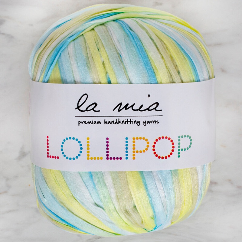 La Mia Lollipop Variegated Tape Yarn – LL003