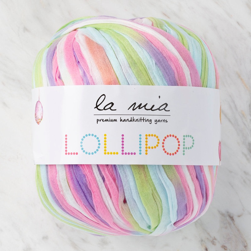 La Mia Lollipop Variegated Tape Yarn – LL004