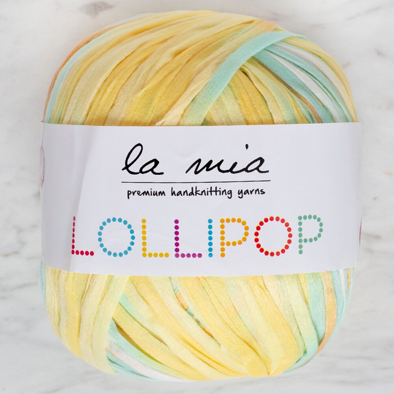 La Mia Lollipop Variegated Tape Yarn – LL007