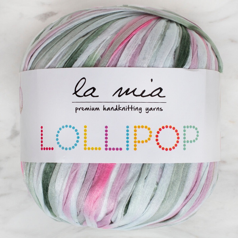 La Mia Lollipop Variegated Tape Yarn – LL008