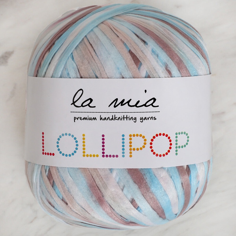 La Mia Lollipop Variegated Tape Yarn – LL009
