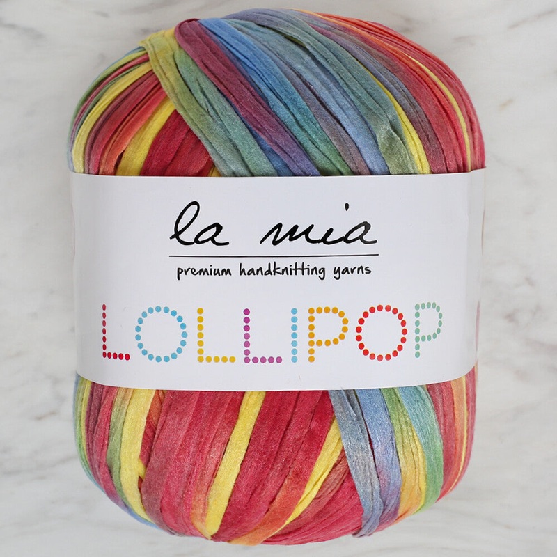 La Mia Lollipop Variegated Tape Yarn – LL010