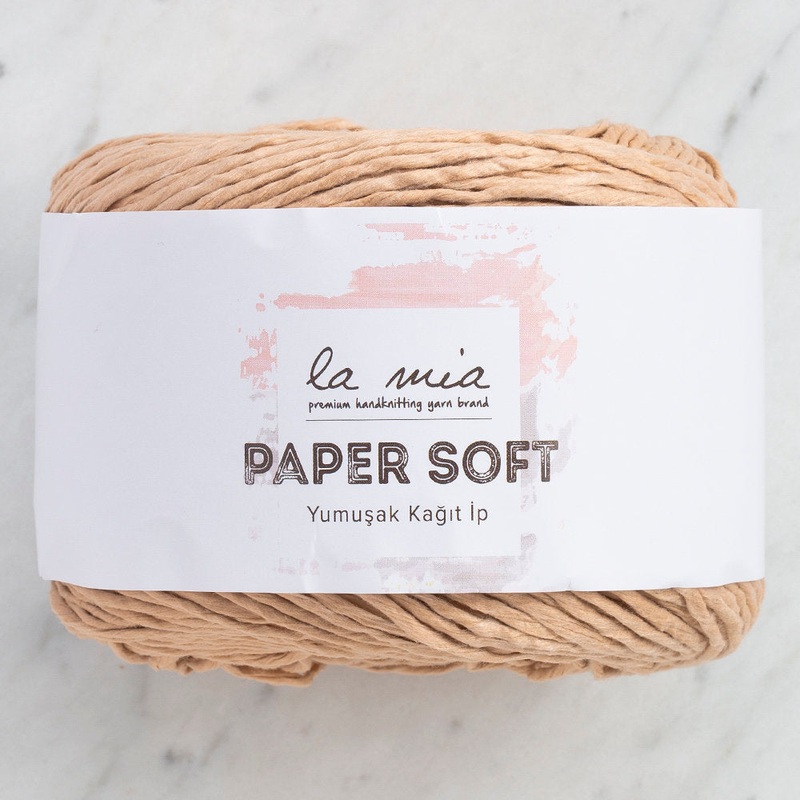 La Mia Paper Soft Yarn, Beige – L100