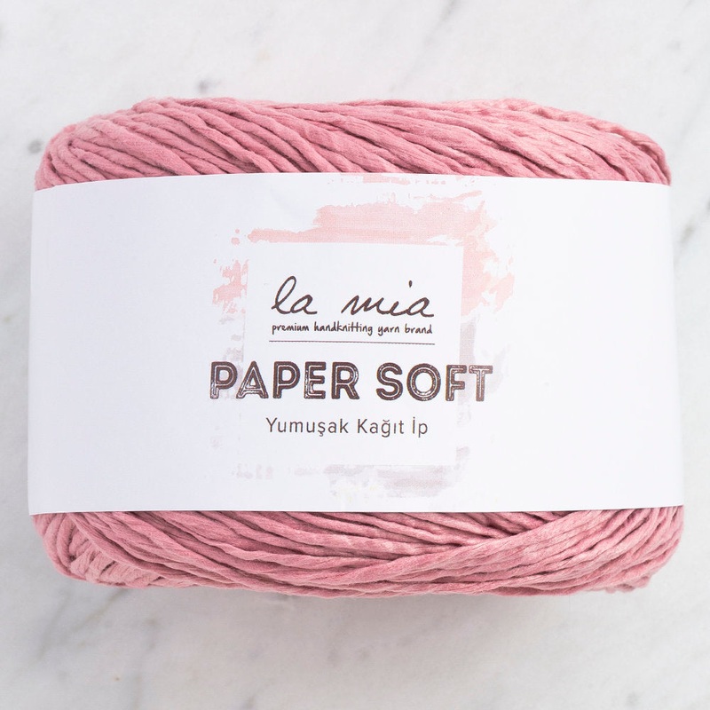 La Mia Paper Soft Yarn, Dusty Rose Pink – L090