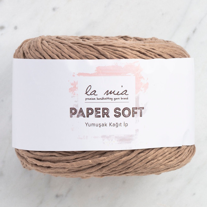 La Mia Paper Soft Yarn, Light Brown – L212