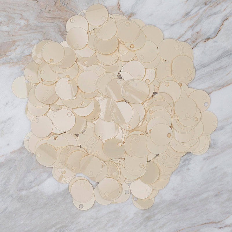 Loren 20 mm Large Sequin, Cream – R-172