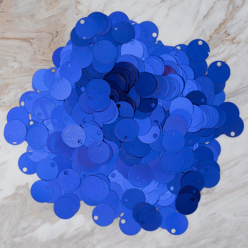 Loren 20 mm Large Sequin, Navy Blue – R-105