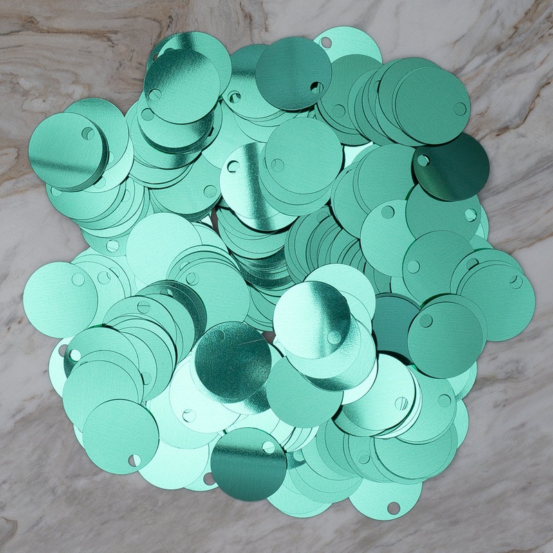 Loren 30 mm Large Sequin, Green – R-268