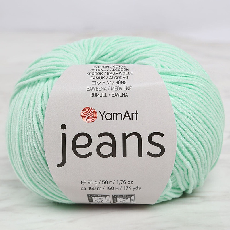 YarnArt Jeans Knitting Yarn, Light Green – 79