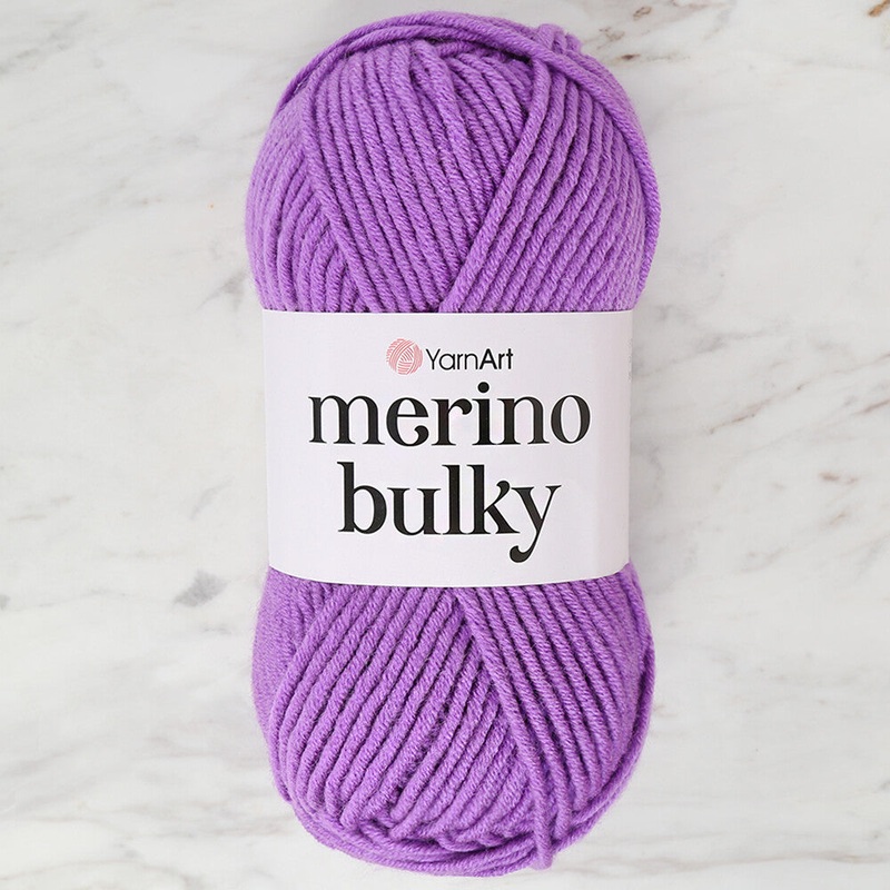 YarnArt Merino Bulky Yarn, Lght Purple – 9561