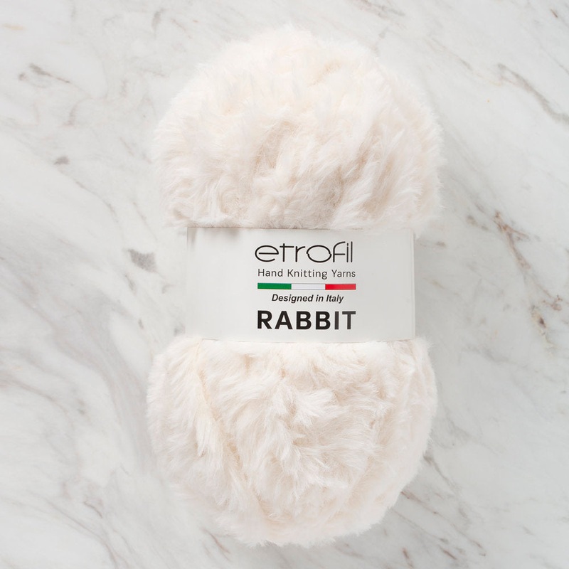 Etrofil Rabbit Fur Yarn, Light Cream – 70111
