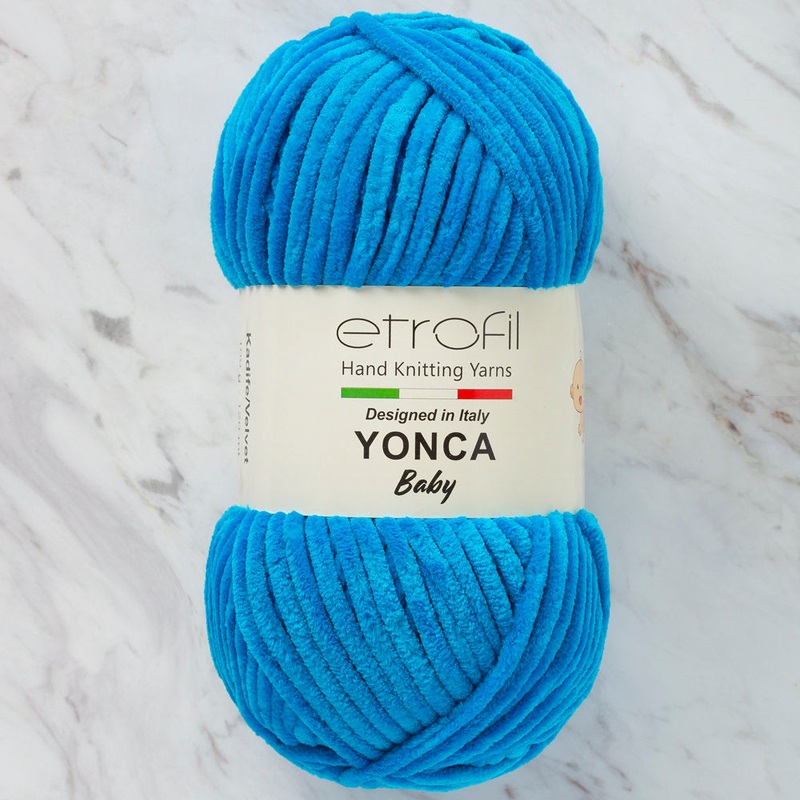 Etrofil Yonca Chenille Yarn, Turquiose – 70520