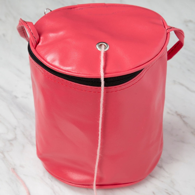 Loren Knitting Project Bag, Vermilion