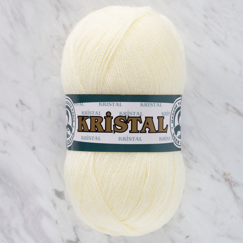 Madame Tricote Paris Kristal Yarn, Light Yellow – 005