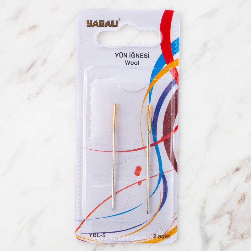 Yabali 2 Pcs Gold Eyes Tapestry Needle – YBL-5