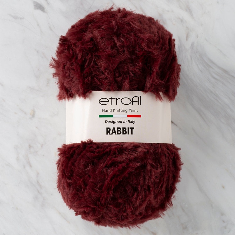 Etrofil Rabbit Fur Yarn, Claret – 70349