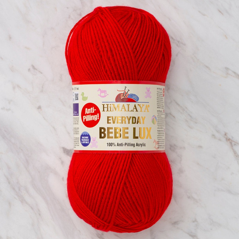 Himalaya Everyday Bebe Lux Yarn, Red – 70406