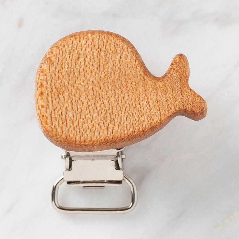 Hobi Baby Fish Shaped Organic Wooden Pacifier Clip – FK06