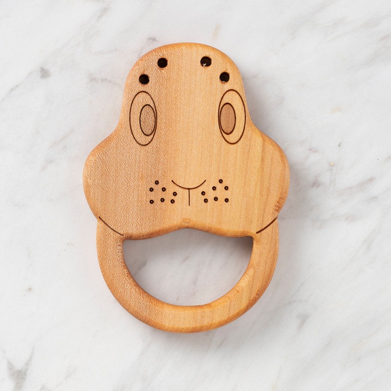 Hobi Baby Rabbit Shaped Organic Wooden Teething Ring – DK032
