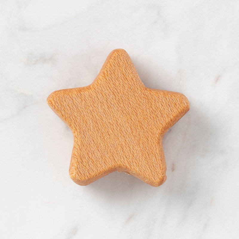 Hobi Baby Star Shaped Organic Wooden Bead – FB009