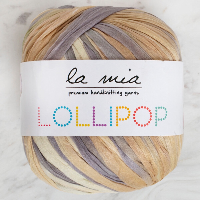 La Mia Lollipop Variegated Tape Yarn – L013