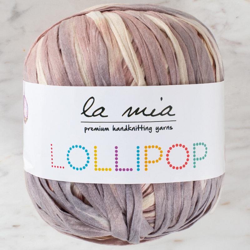La Mia Lollipop Variegated Tape Yarn – LL012