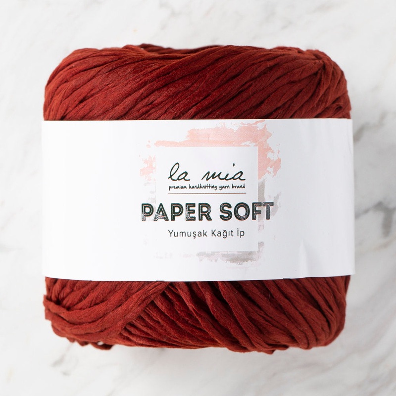 La Mia Paper Soft Yarn, Claret Red – L013