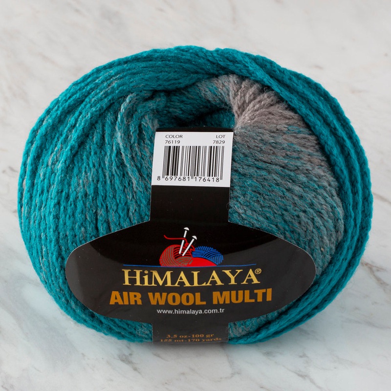 Himalaya Air Wool Multi Yarn, Variegated – 76119