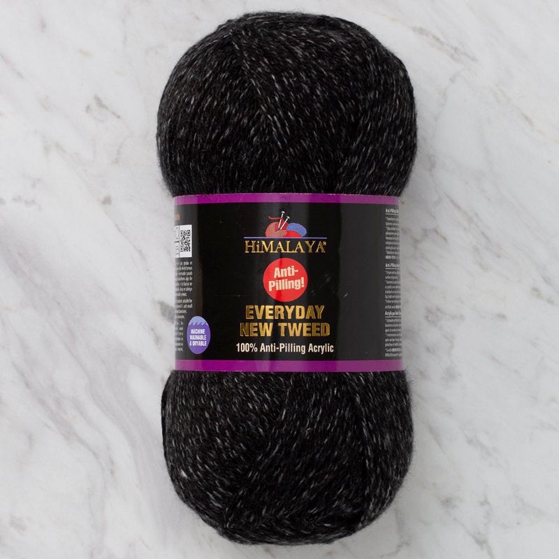 Himalaya Everyday New Tweed Yarn, Black – 75112