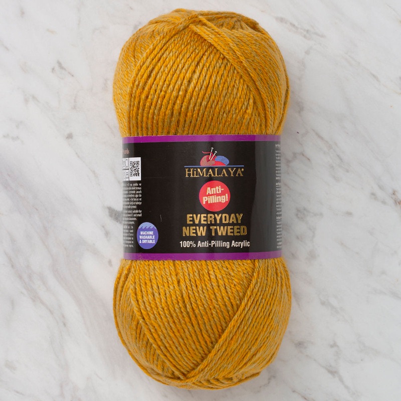 Himalaya Everyday New Tweed Yarn, Mustard Yellow – 75103