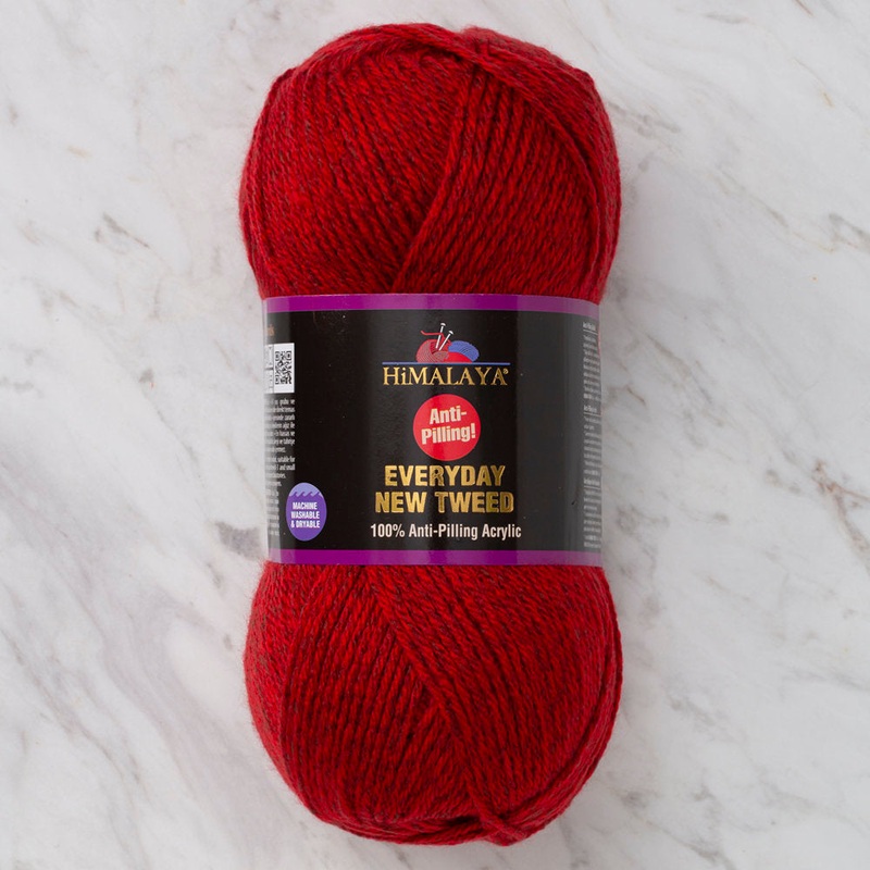 Himalaya Everyday New Tweed Yarn, Red – 75102
