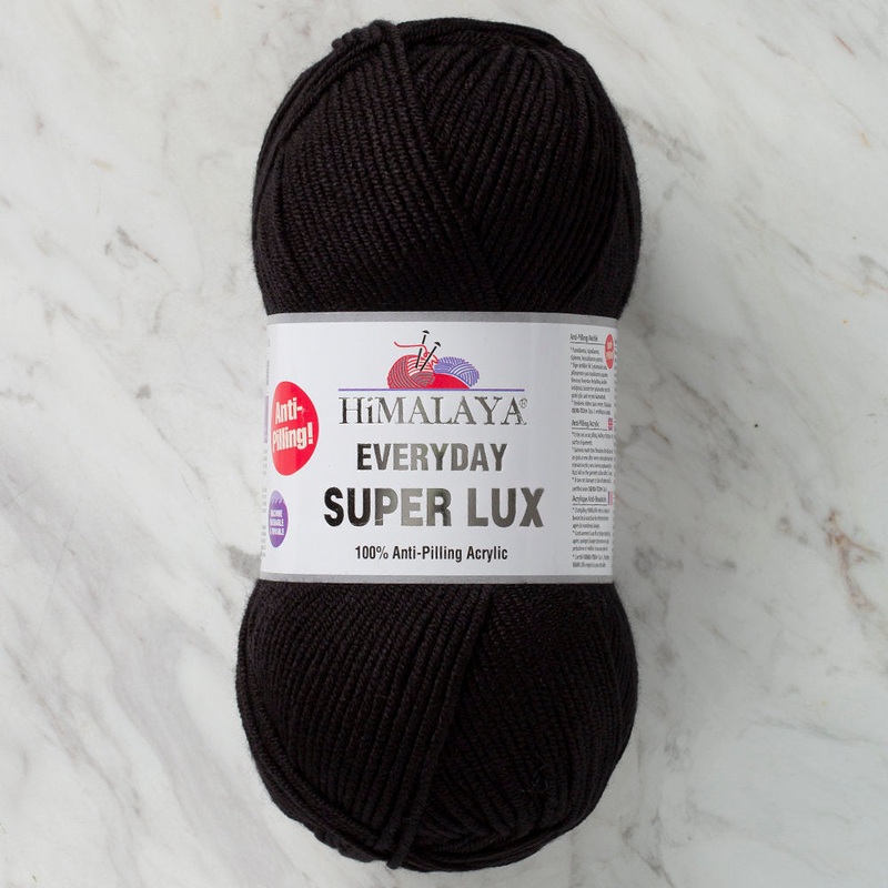 Himalaya Everyday Super Lux Yarn, Black – 73430