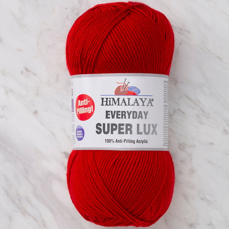 Himalaya Everyday Super Lux Yarn, Red – 73407