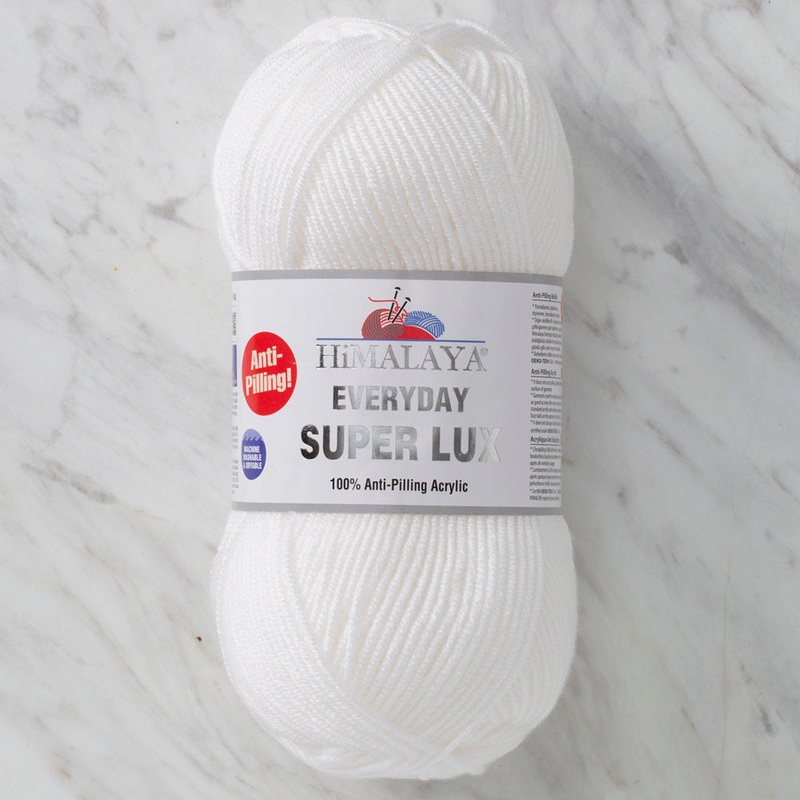 Himalaya Everyday Super Lux Yarn, White – 73401