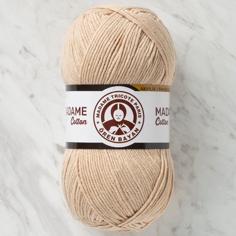 Madame Tricote Paris Madame Cotton Yarn, Beige – 005