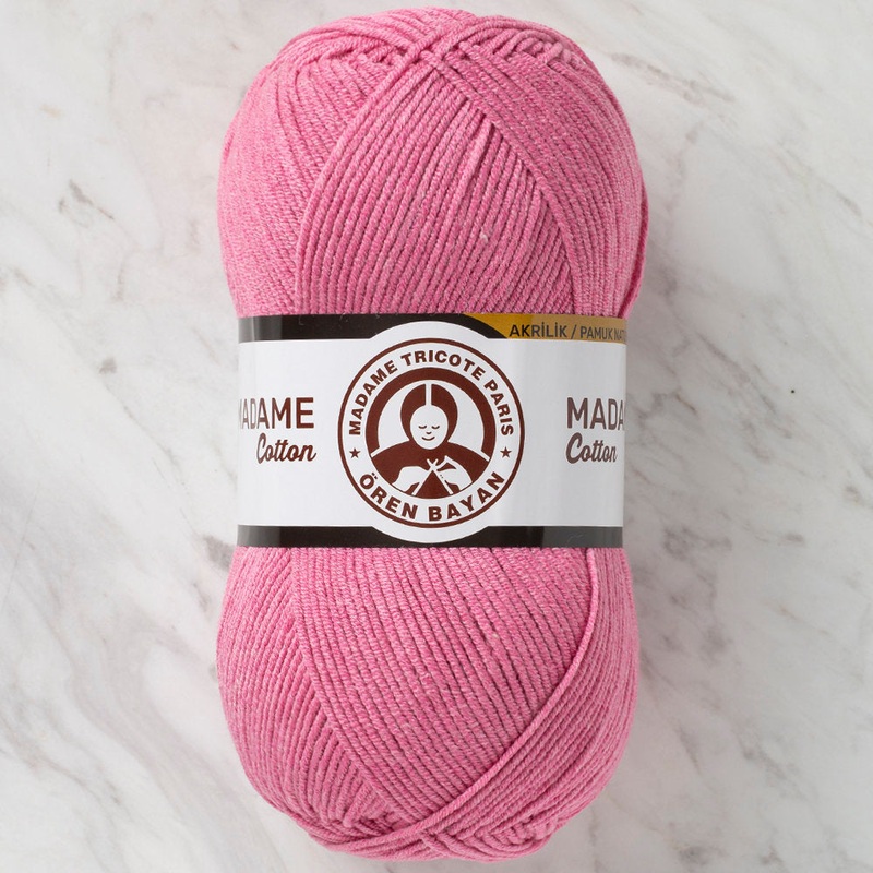 Madame Tricote Paris Madame Cotton Yarn, Dusty Rose – 022