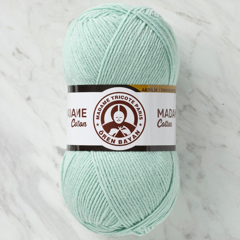 Madame Tricote Paris Madame Cotton Yarn, Green – 017