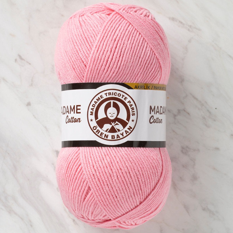Madame Tricote Paris Madame Cotton Yarn, Pink – 026