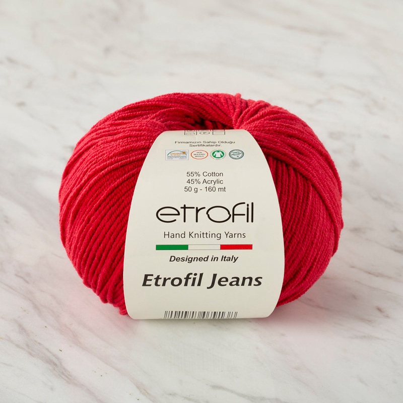 Etrofil Jeans Knitting Yarn, Claret – 014