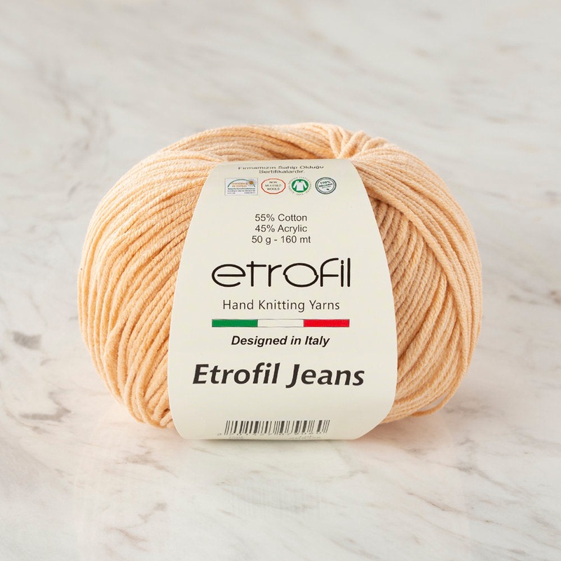 Etrofil Jeans Knitting Yarn, Dark Beige – 005