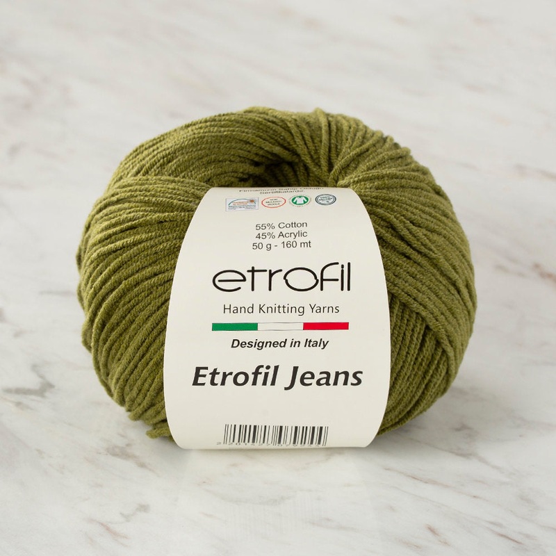 Etrofil Jeans Knitting Yarn, Dark Green – 026