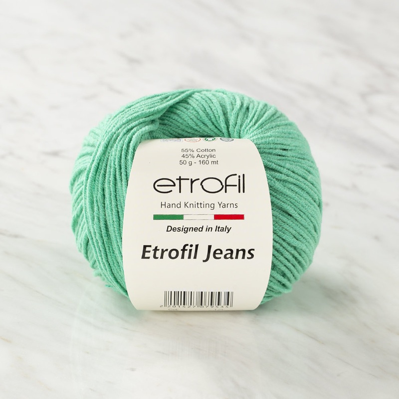 Etrofil Jeans Knitting Yarn, Green – 55