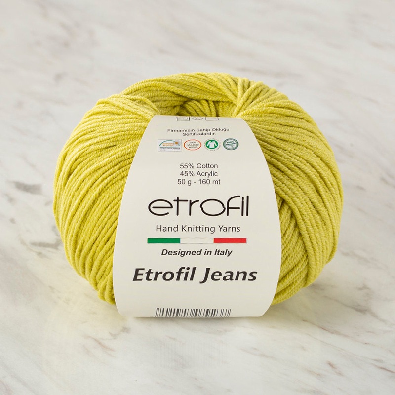 Etrofil Jeans Knitting Yarn, Light Green – 025