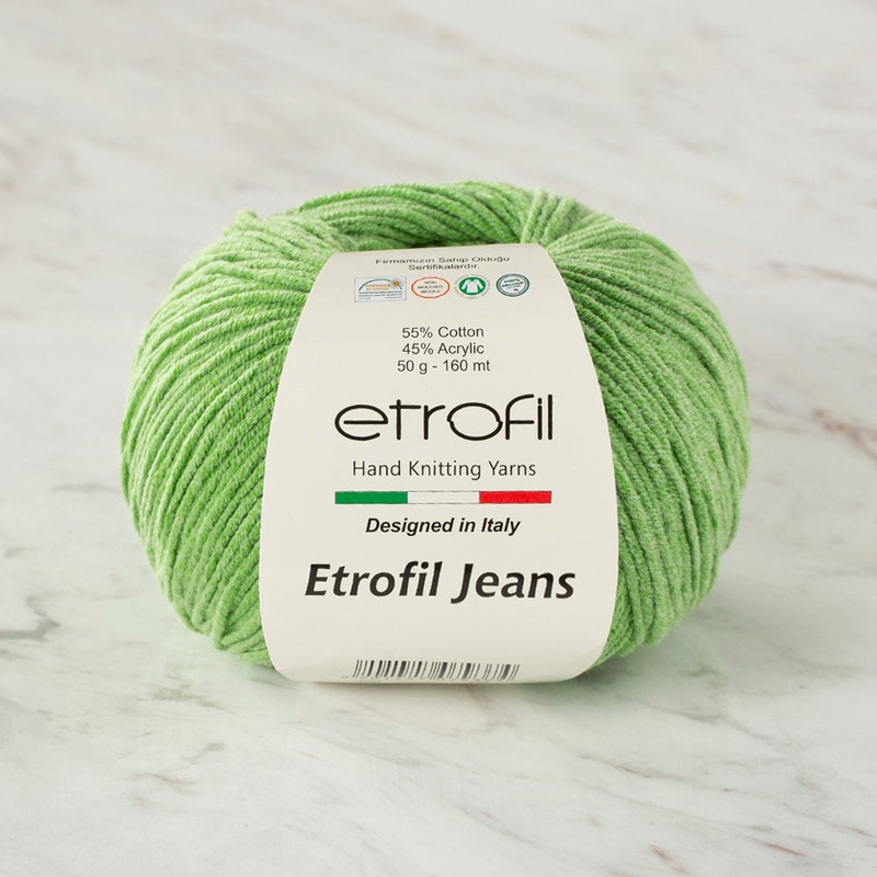 Etrofil Jeans Knitting Yarn, Light Green – 039
