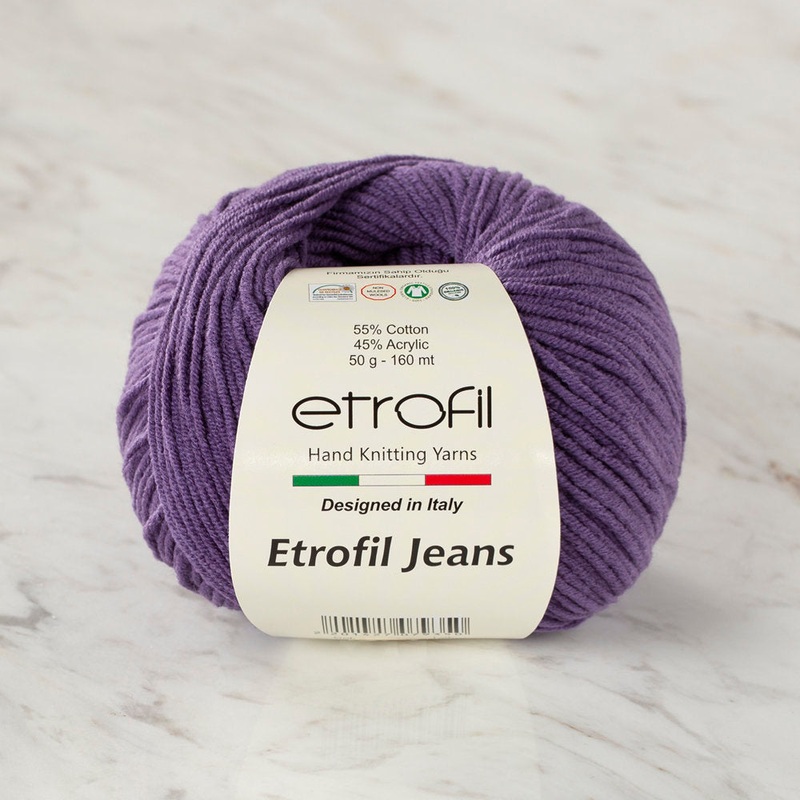 Etrofil Jeans Knitting Yarn, Lilac – 037
