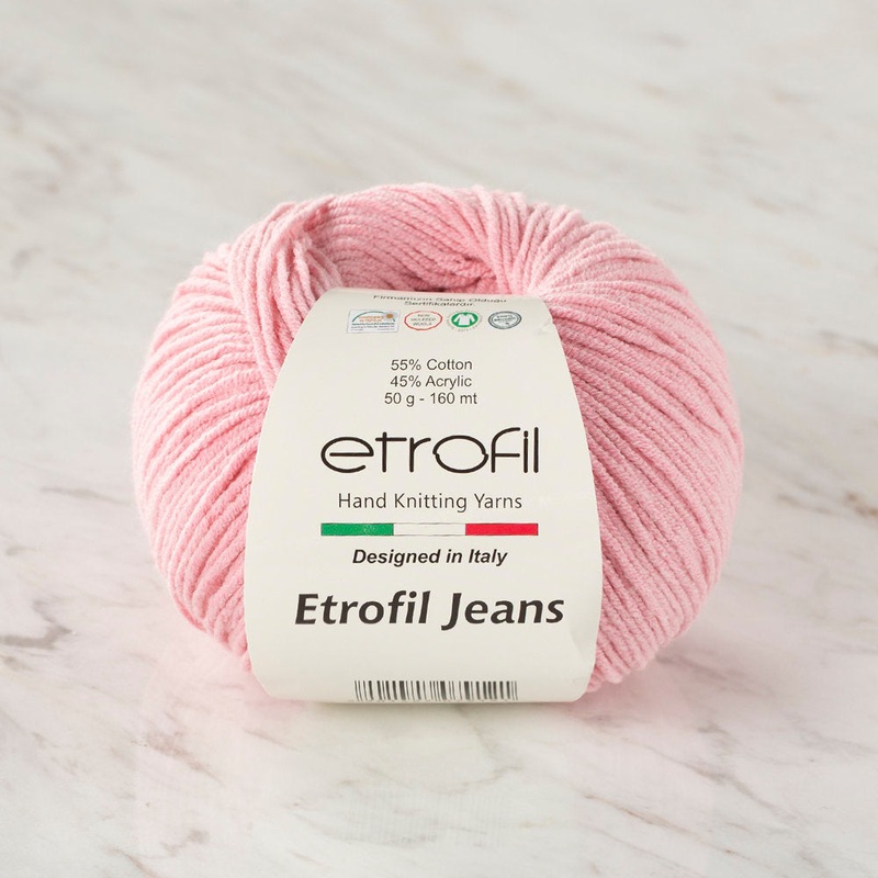 Etrofil Jeans Knitting Yarn, Pink – 011